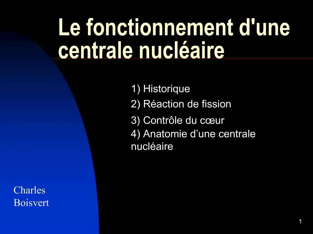 PPT Le Fonctionnement Dune Centrale Nucl Aire PowerPoint Presentation