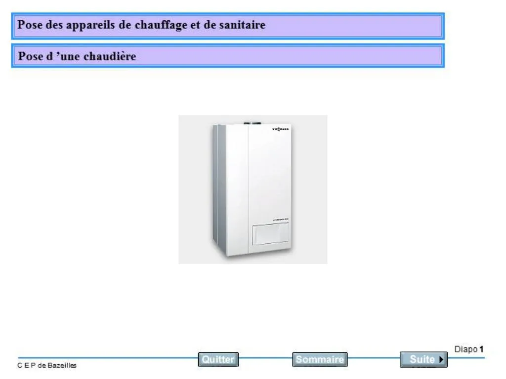 Ppt Pose D Une Chaudi Re Murale Powerpoint Presentation Free