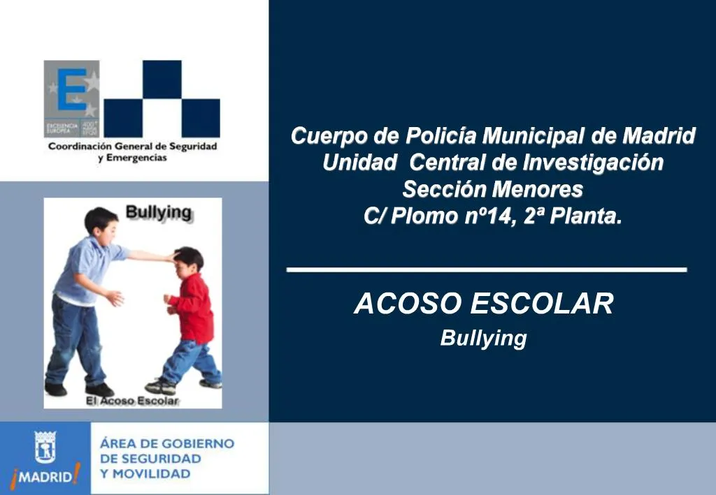 Ppt Cuerpo De Polic A Municipal De Madrid Unidad Central De