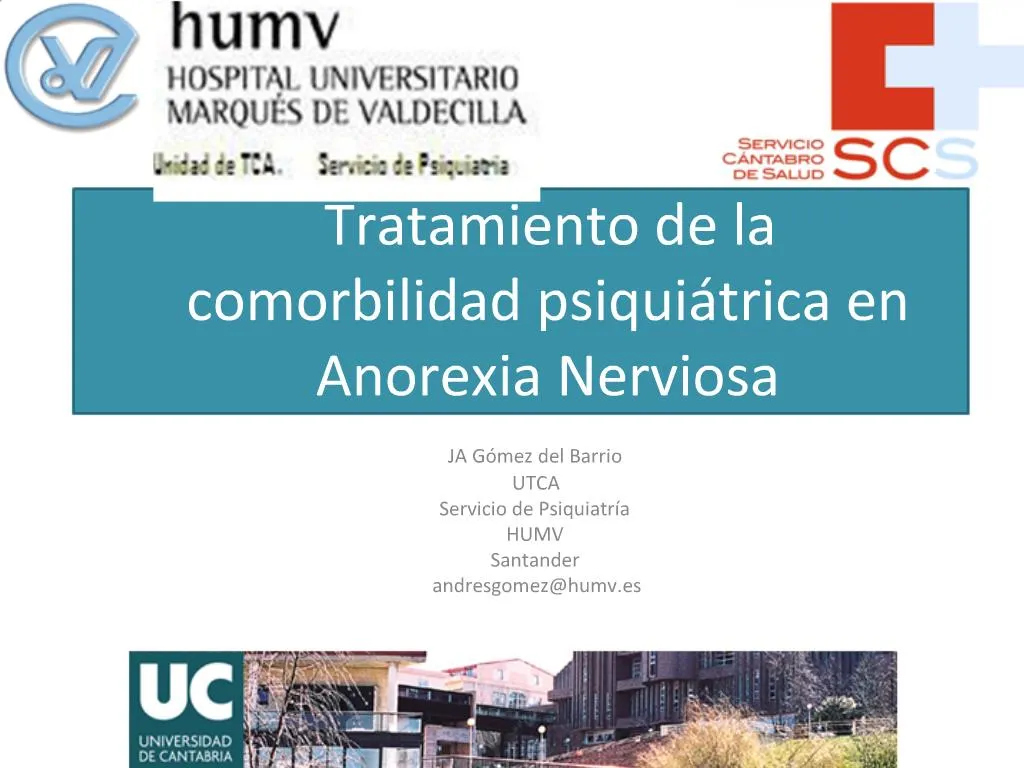 Ppt Tratamiento De La Comorbilidad Psiqui Trica En Anorexia Nerviosa