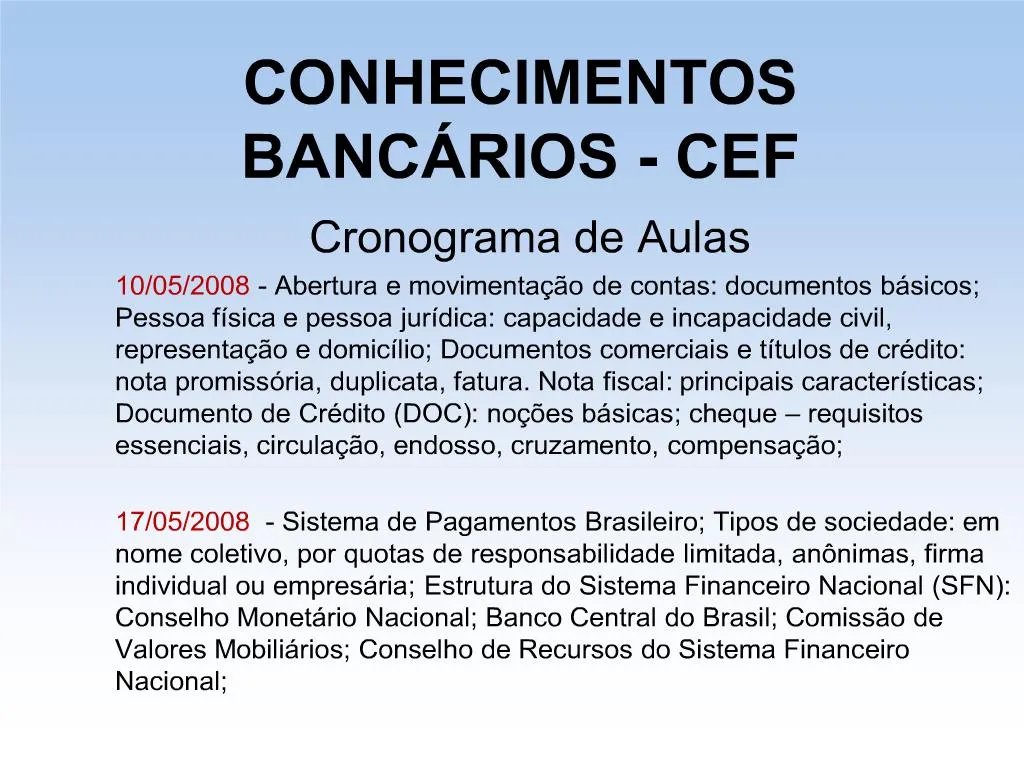 Ppt Conhecimentos Banc Rios Cef Powerpoint Presentation Free