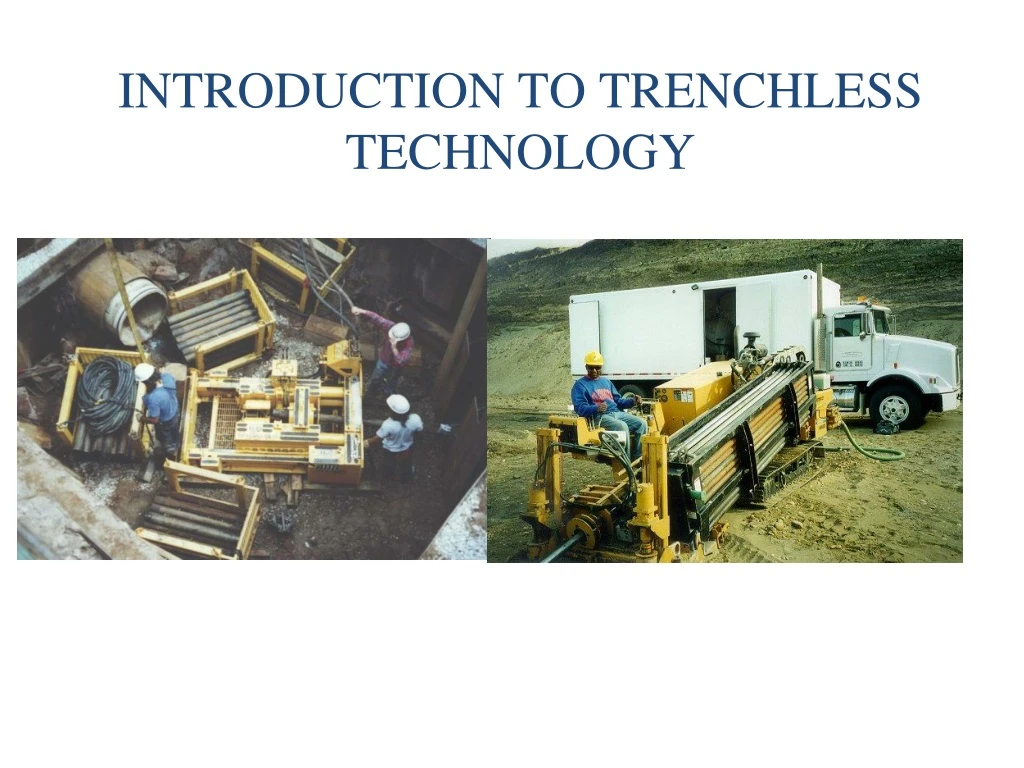 Ppt Introduction To Trenchless Technology Powerpoint Presentation