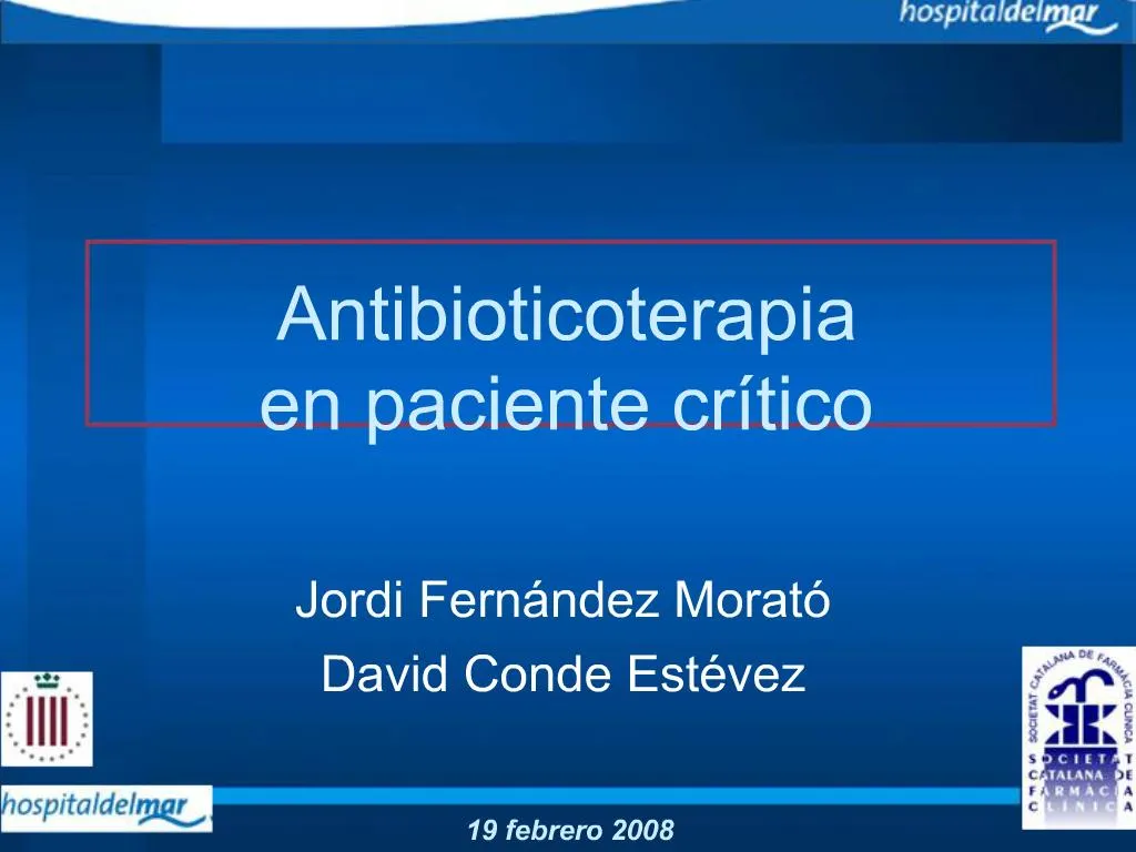 Ppt Antibioticoterapia En Paciente Cr Tico Powerpoint Presentation