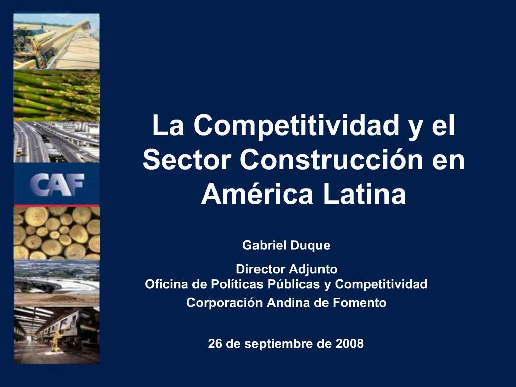 Ppt La Competitividad Y El Sector Construcci N En Am Rica Latina