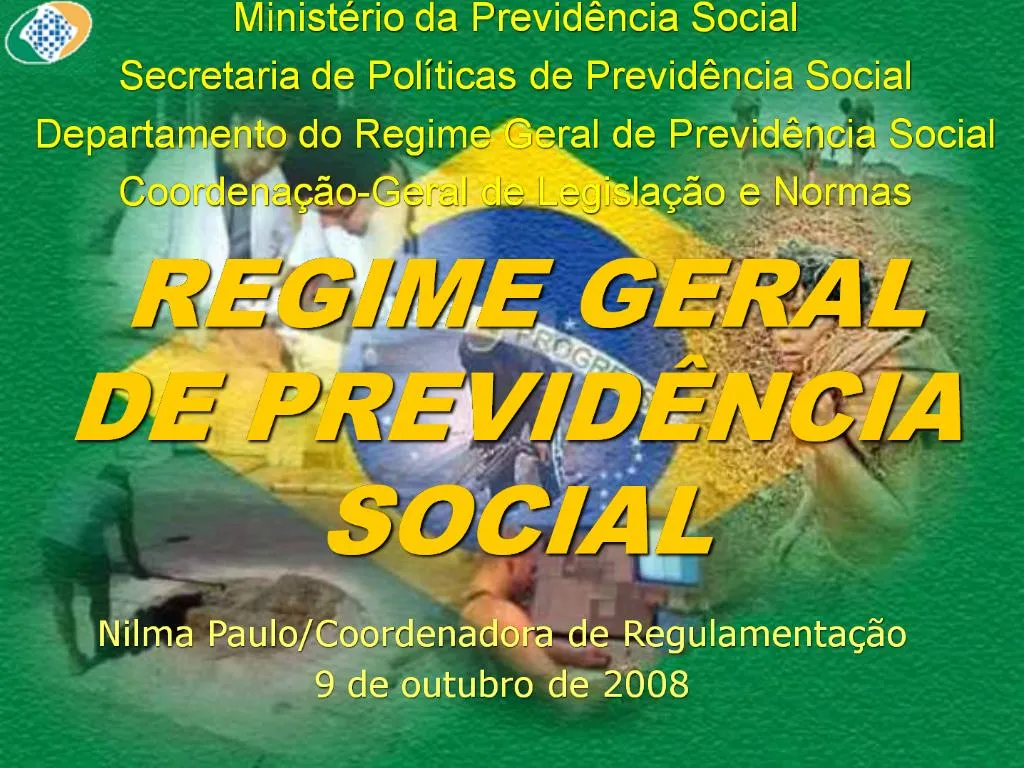 PPT Minist Rio Da Previd Ncia Social Secretaria De Pol Ticas De