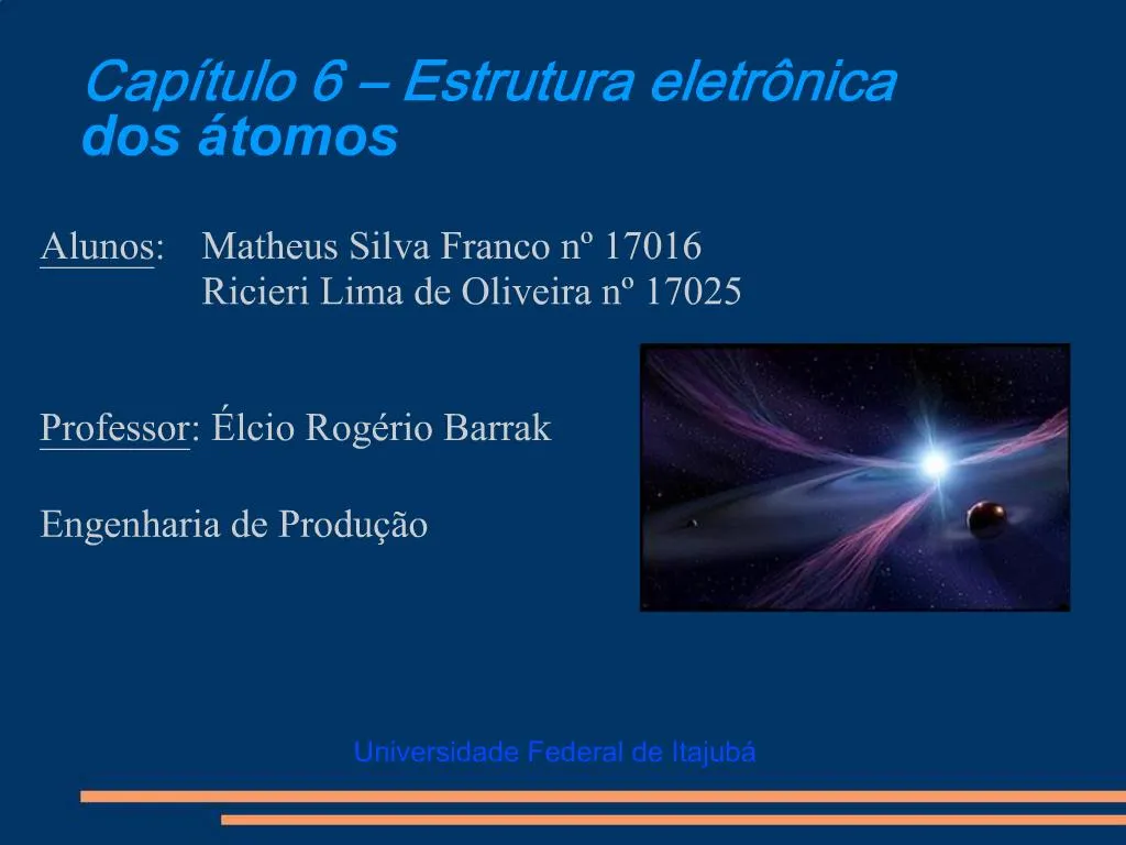 PPT Cap Tulo 6 Estrutura Eletr Nica Dos Tomos PowerPoint Presentation