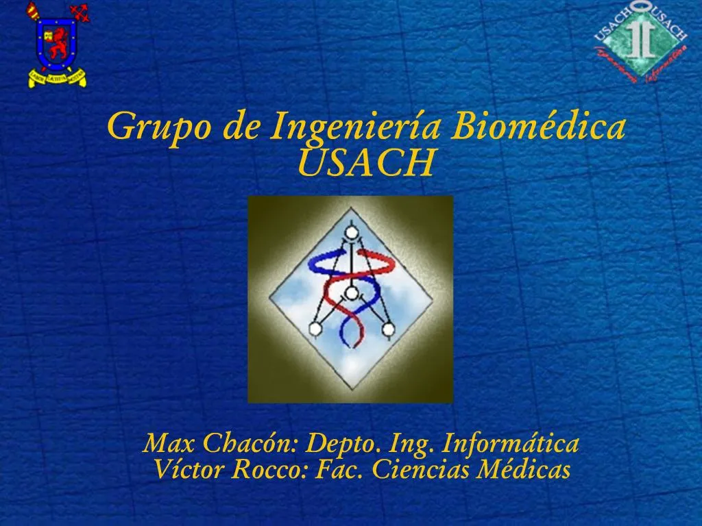 PPT Grupo De Ingenier A Biom Dica USACH PowerPoint Presentation Free