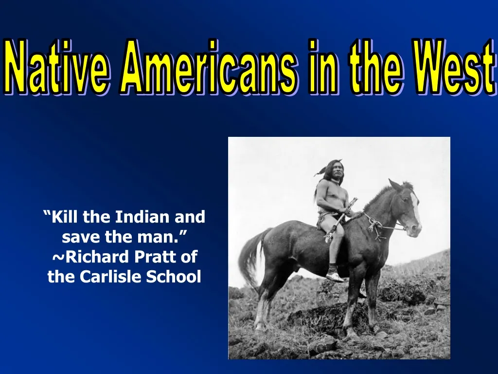 PPT Native Americans In The West PowerPoint Presentation Free