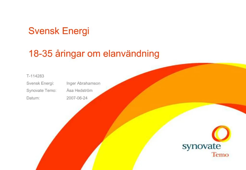 PPT Svensk Energi 18 35 Ringar Om Elanv Ndning PowerPoint