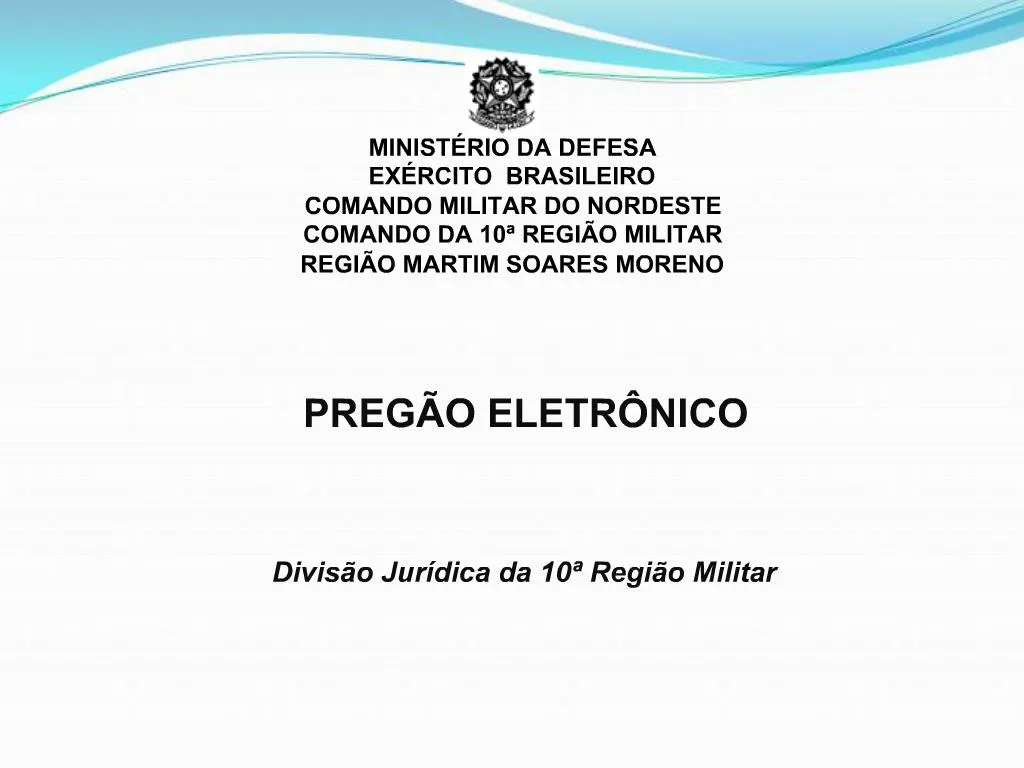 Ppt Minist Rio Da Defesa Ex Rcito Brasileiro Comando Militar Do