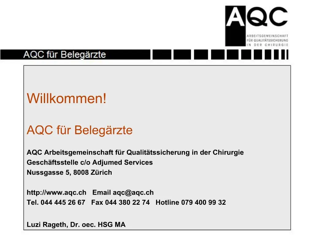 Ppt Willkommen Aqc F R Beleg Rzte Powerpoint Presentation Free