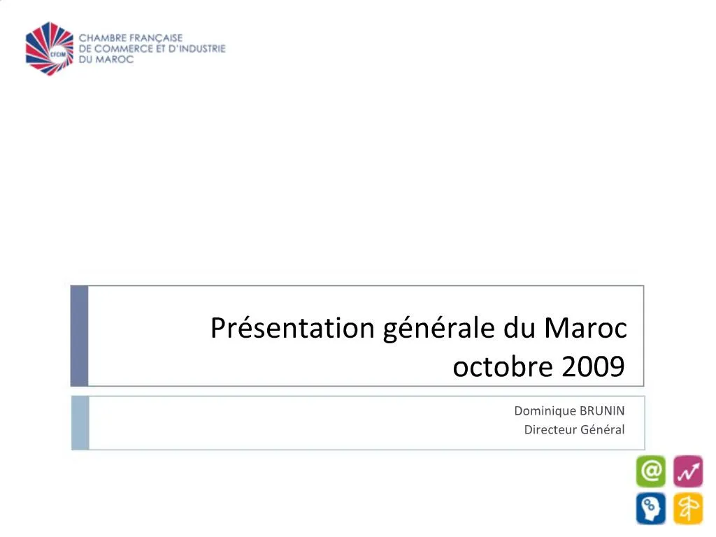 Ppt Pr Sentation G N Rale Du Maroc Octobre Powerpoint