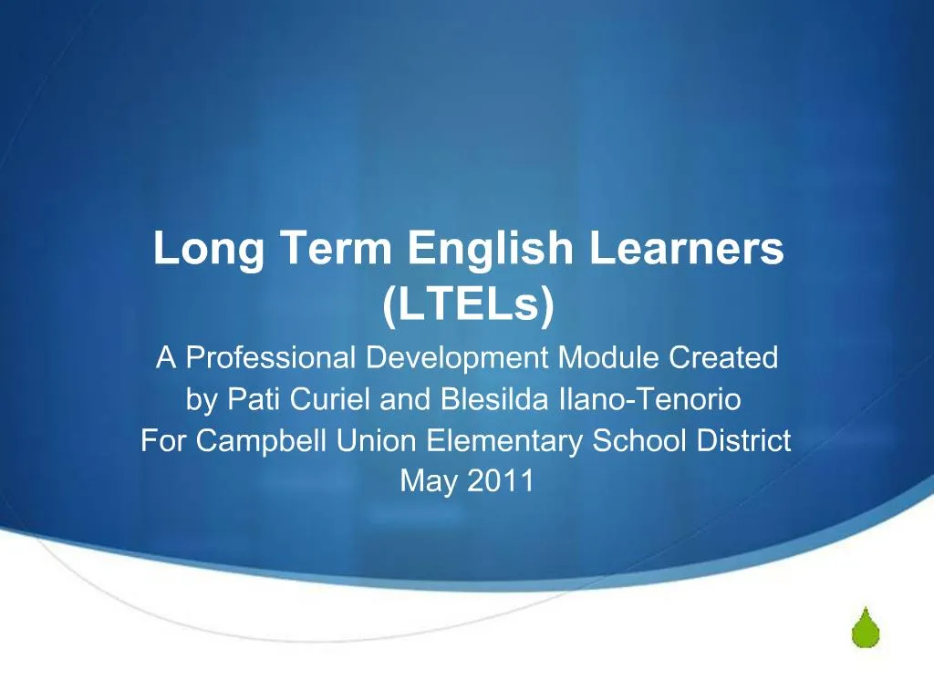 PPT Long Term English Learners LTELs PowerPoint Presentation Free