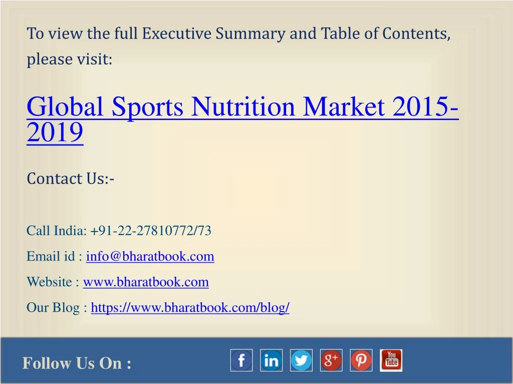 sports nutritional market executive summary sports nutritional market executive summary
