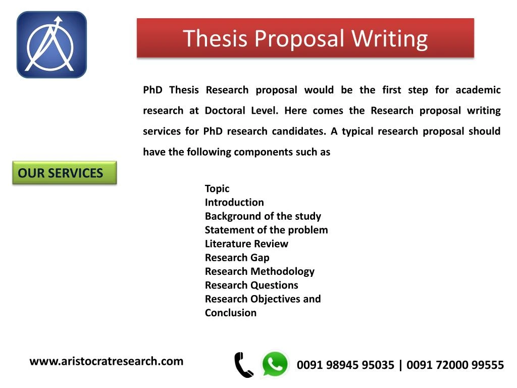 Help writing phd proposal videos