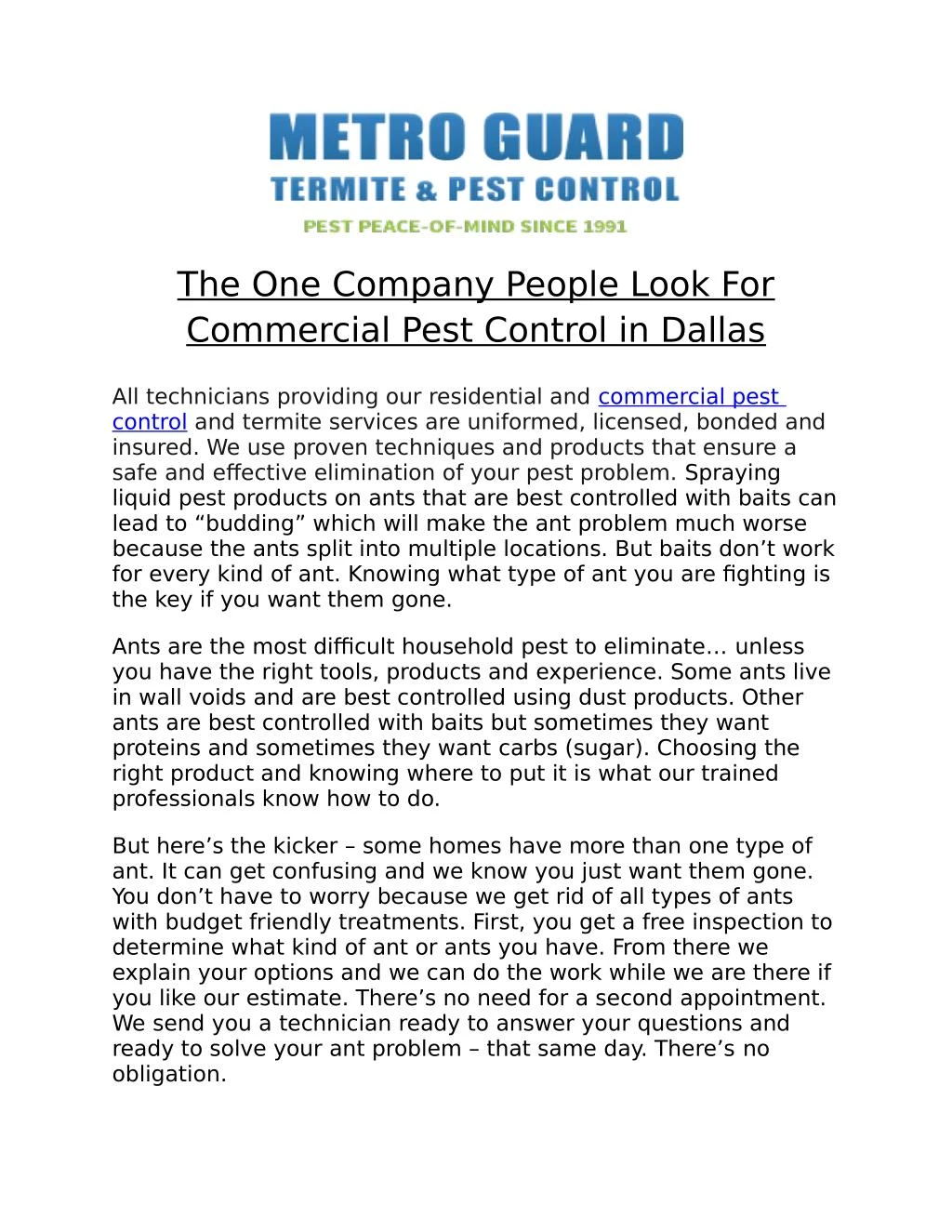 Pest Control For Sale