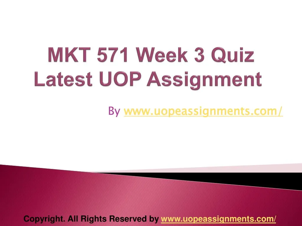 mkt 571 week one quiz mkt 571 week one quiz