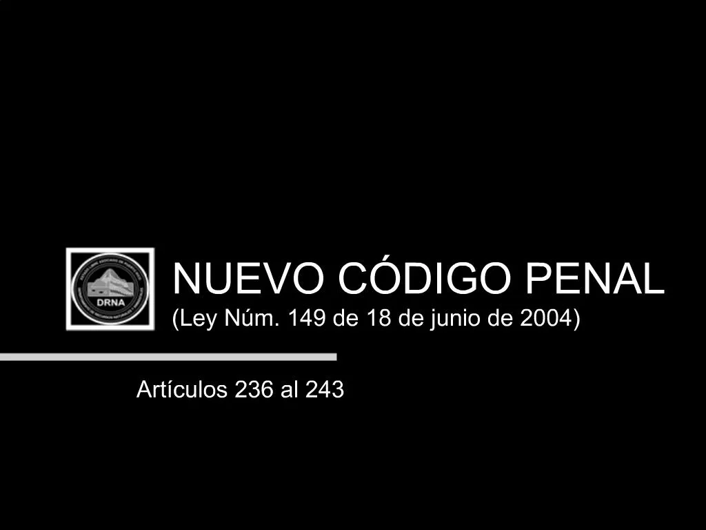 Ppt Nuevo C Digo Penal Ley N M De De Junio De Powerpoint