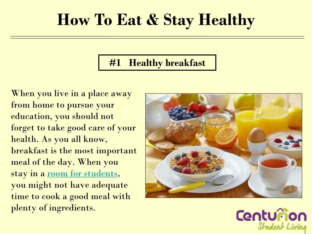 PPT How To Eat Stay Healthy PowerPoint Presentation ID