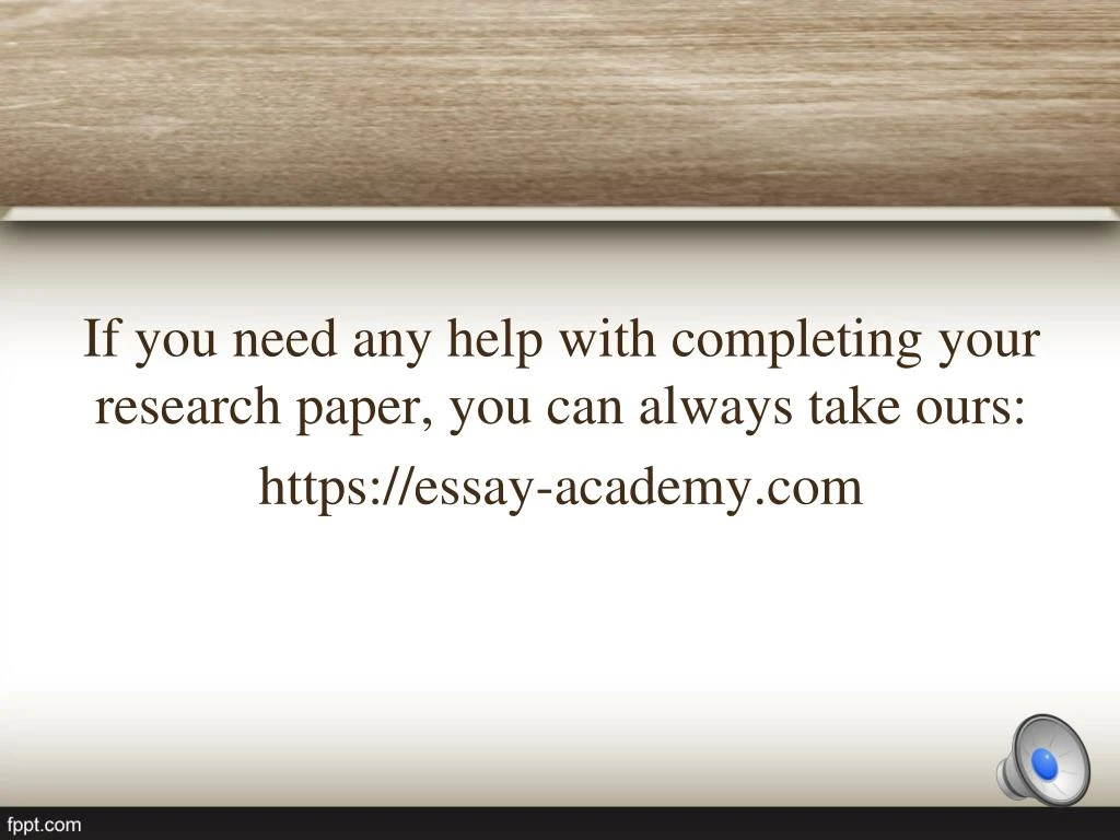 Research paper format title page