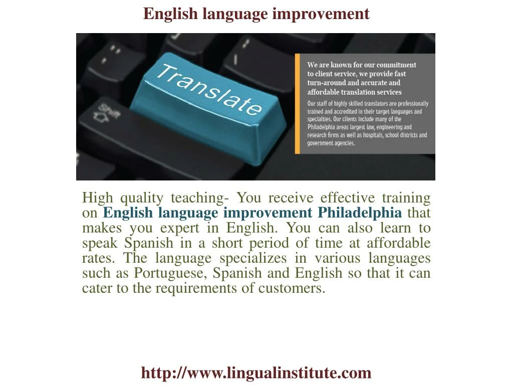 How to buy an english language powerpoint presentation ASA Senior