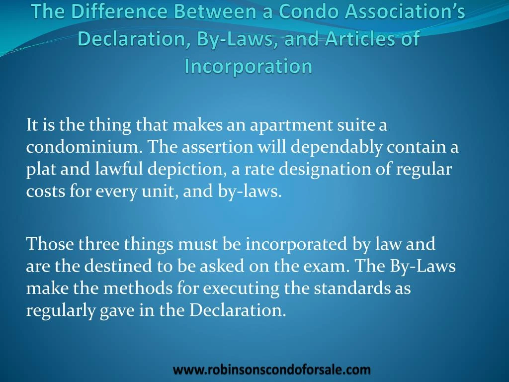 ppt-the-difference-between-a-condo-association-s-declaration-by-laws