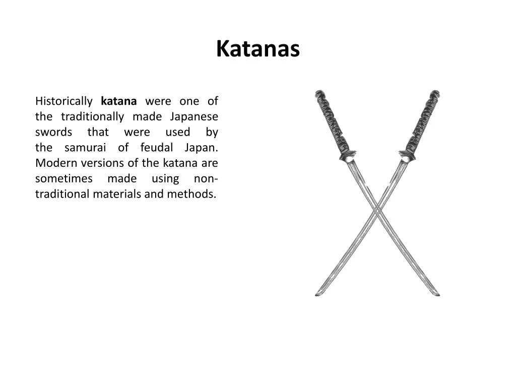differents of katana and o katana