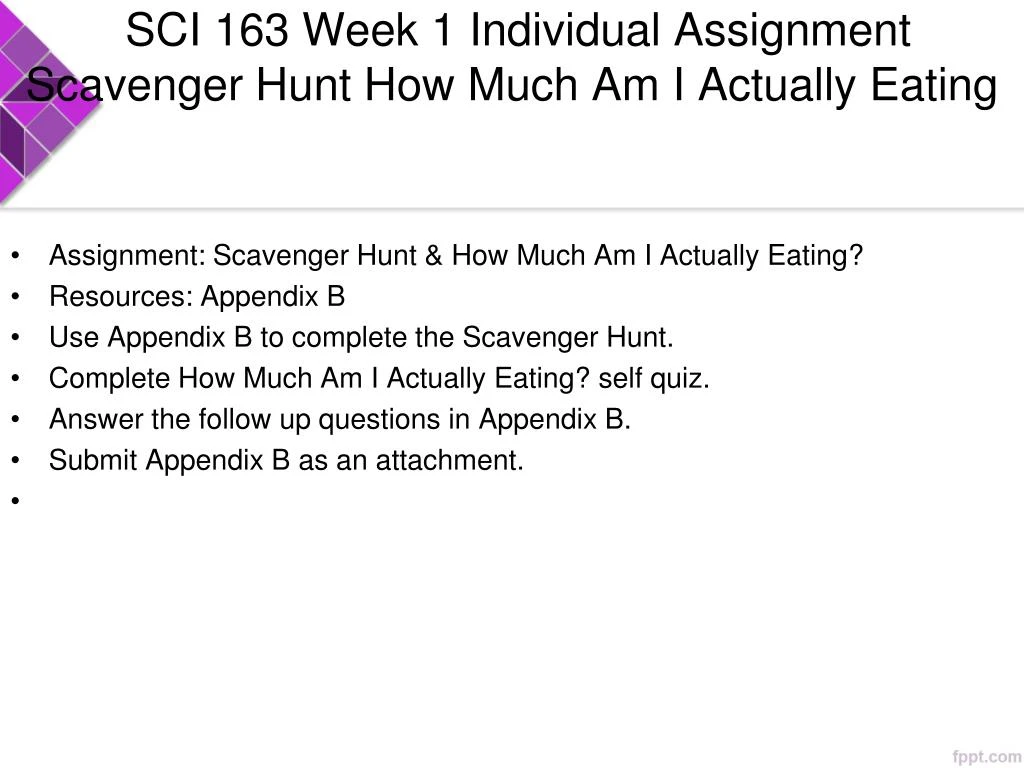 Homework help scavenger hunt