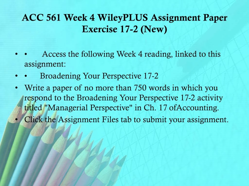 acc 561 week 4 quiz Acc 561 week4individual assignment, acc 561 week4,uop acc 561 week4,uop acc 561 week4dq 1,uop acc 561 week4dq 2, acc 561,uop acc 561,uop acc 561 week4. acc 561 week 4 quiz Acc 561 week4individual assignment, acc 561 week4,uop acc 561 week4,uop acc 561 week4dq 1,uop acc 561 week4dq 2, acc 561,uop acc 561,uop acc 561 week4.