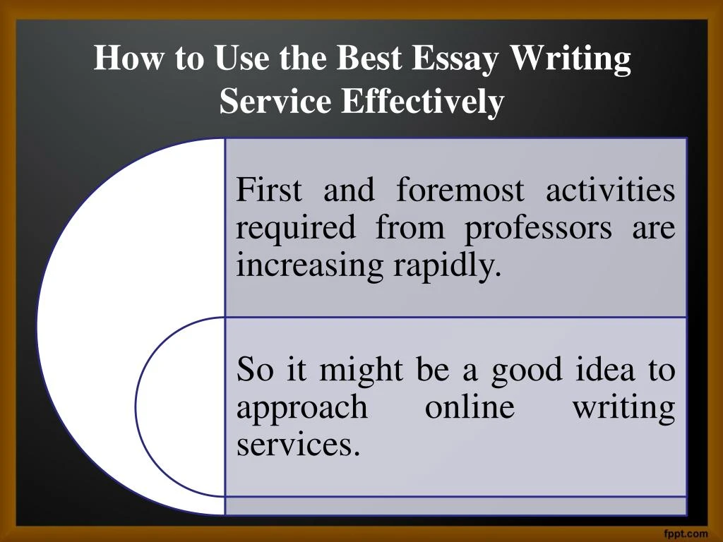 using essay writing service