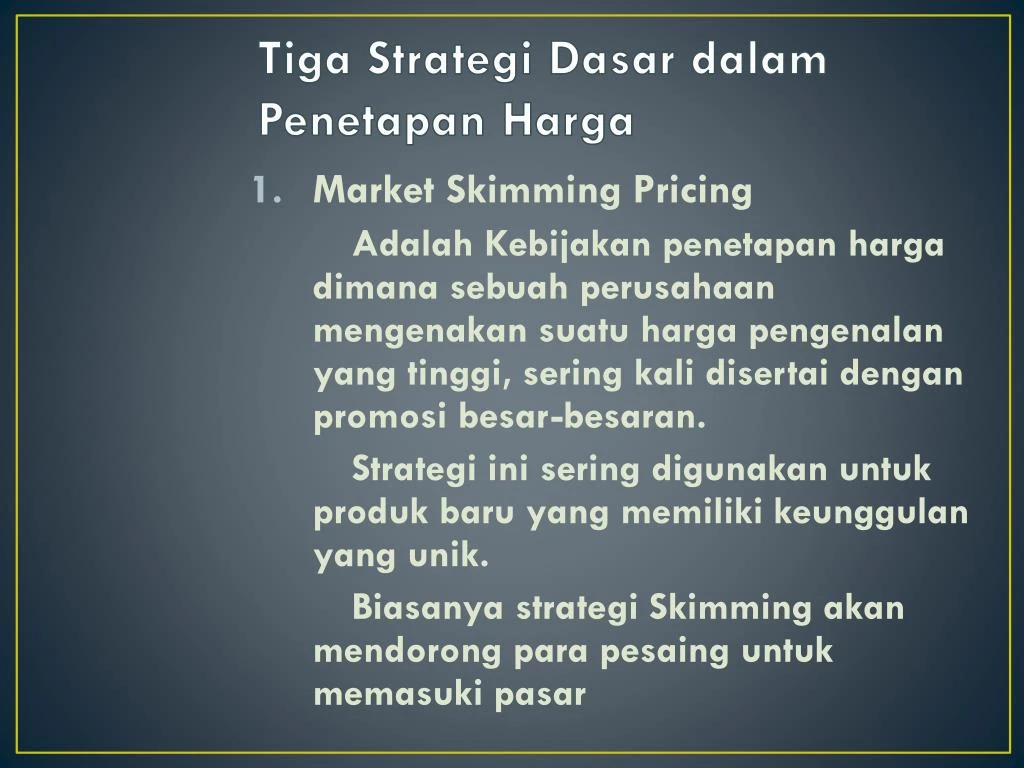 PPT - Strategi Penetapan Harga PowerPoint Presentation - ID:7300070