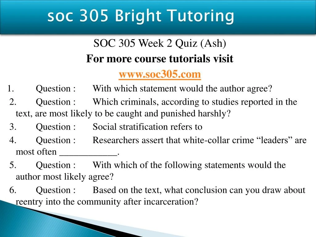 soc305 week 2 assignment Resources: baltzan, p, and phillips, a (2015)â business driven information systems (5thâ ed) week 2 articles and videos it is [. soc305 week 2 assignment Resources: baltzan, p, and phillips, a (2015)â business driven information systems (5thâ ed) week 2 articles and videos it is [.