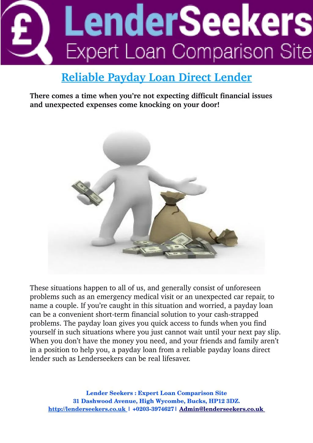 PPT - Payday Loan Direct Lender Get You a Payday Loan on Time ...