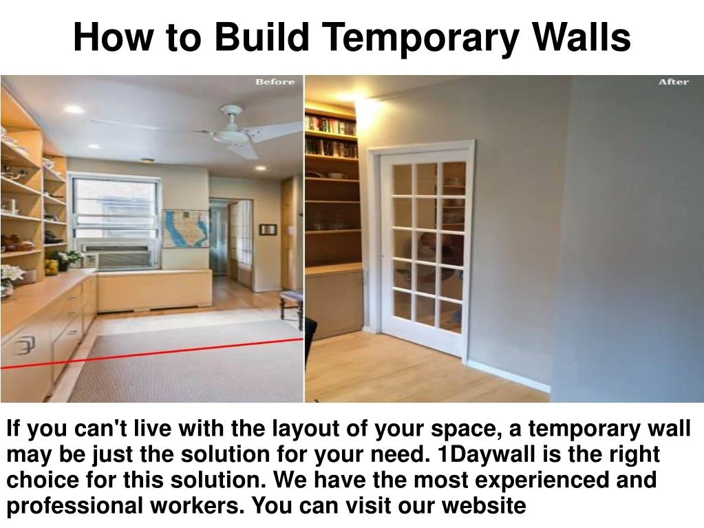 PPT How to Build Temporary Walls PowerPoint Presentation ID7345120