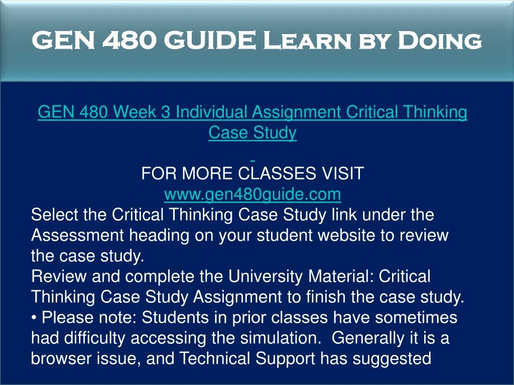 critical thinking case study gen 480 critical thinking case study gen 480