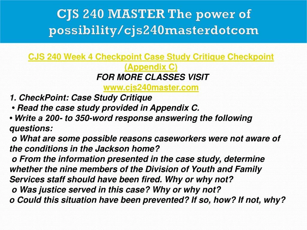 what are some possible reasons caseworkers were not aware of the conditions in the jackson home From the practitioner’s desk documenting case notes in child welfare: ms brown says she was not aware of • present in ms jones’s home were ms. what are some possible reasons caseworkers were not aware of the conditions in the jackson home From the practitioner’s desk documenting case notes in child welfare: ms brown says she was not aware of • present in ms jones’s home were ms.