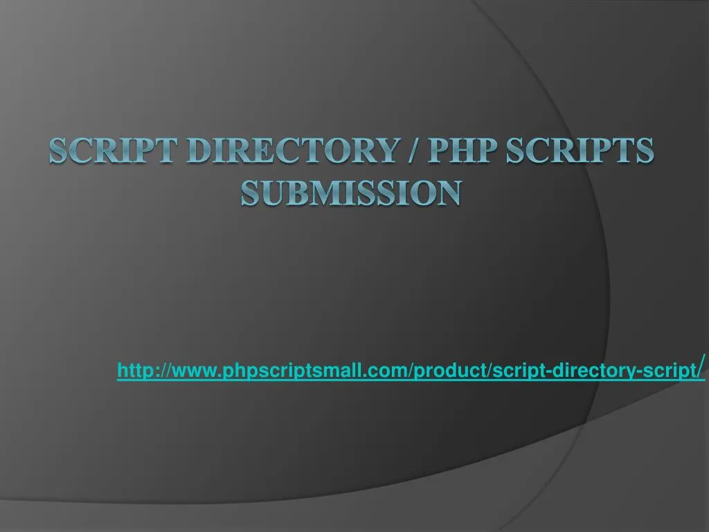 scriptcase create directory page