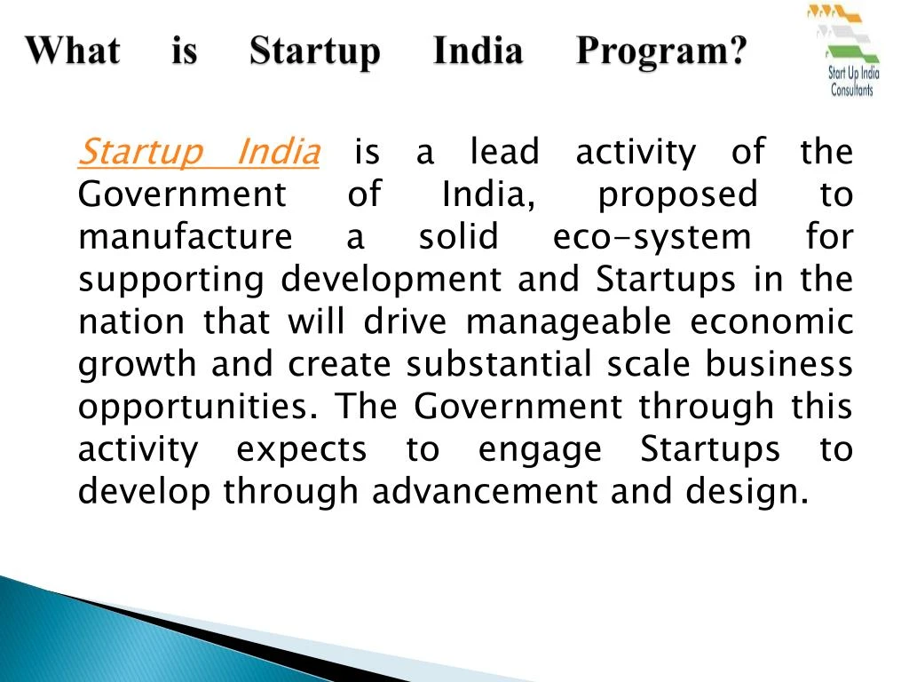 What Is Startup India Program