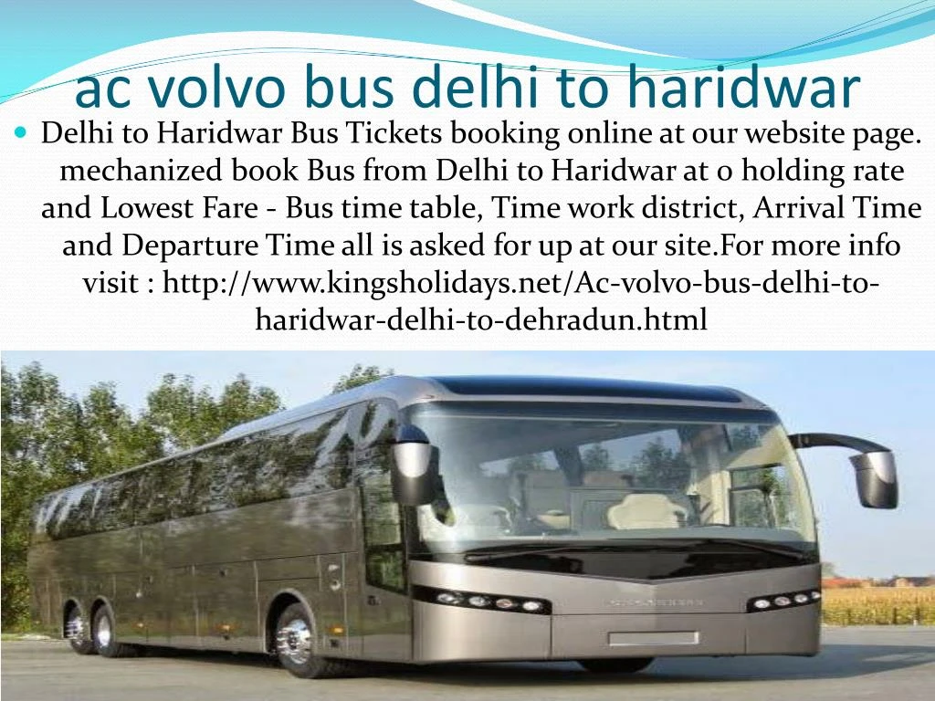 volvo bus service from delhi to nainital fare volvo bus service from delhi to nainital fare
