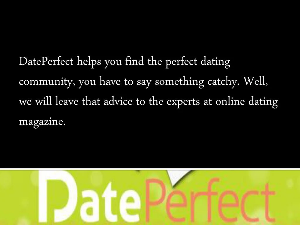 powerpoints on online dating