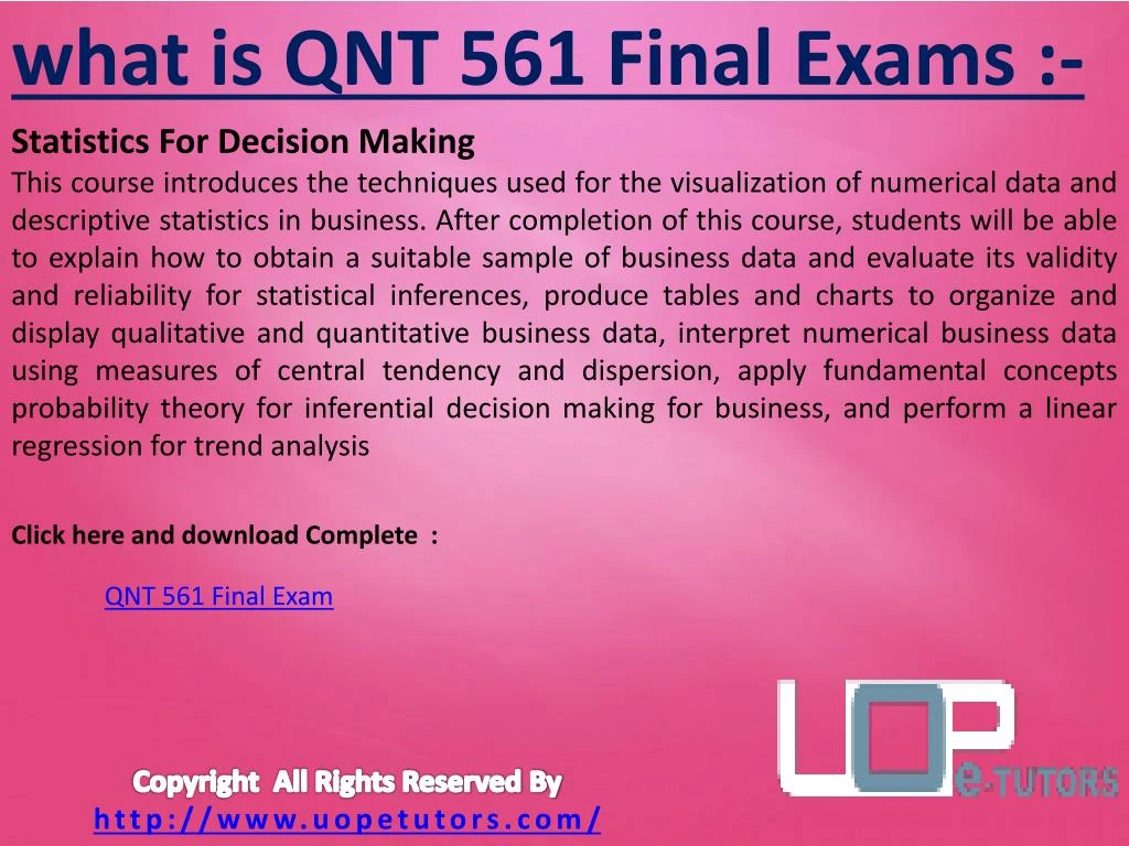 mymathlab qnt 561 Essays - largest database of quality sample essays and research papers on qnt 561 week two my math lab. mymathlab qnt 561 Essays - largest database of quality sample essays and research papers on qnt 561 week two my math lab.
