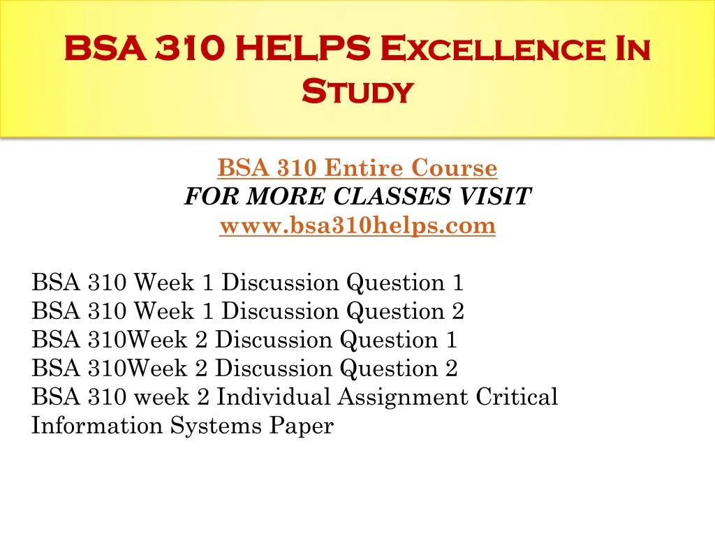 bsa 310 week 2 Bsa 310 week 2 individual assignment critical information systems paper bsa 310 week 2 individual assignment critical information systems paper. bsa 310 week 2 Bsa 310 week 2 individual assignment critical information systems paper bsa 310 week 2 individual assignment critical information systems paper.