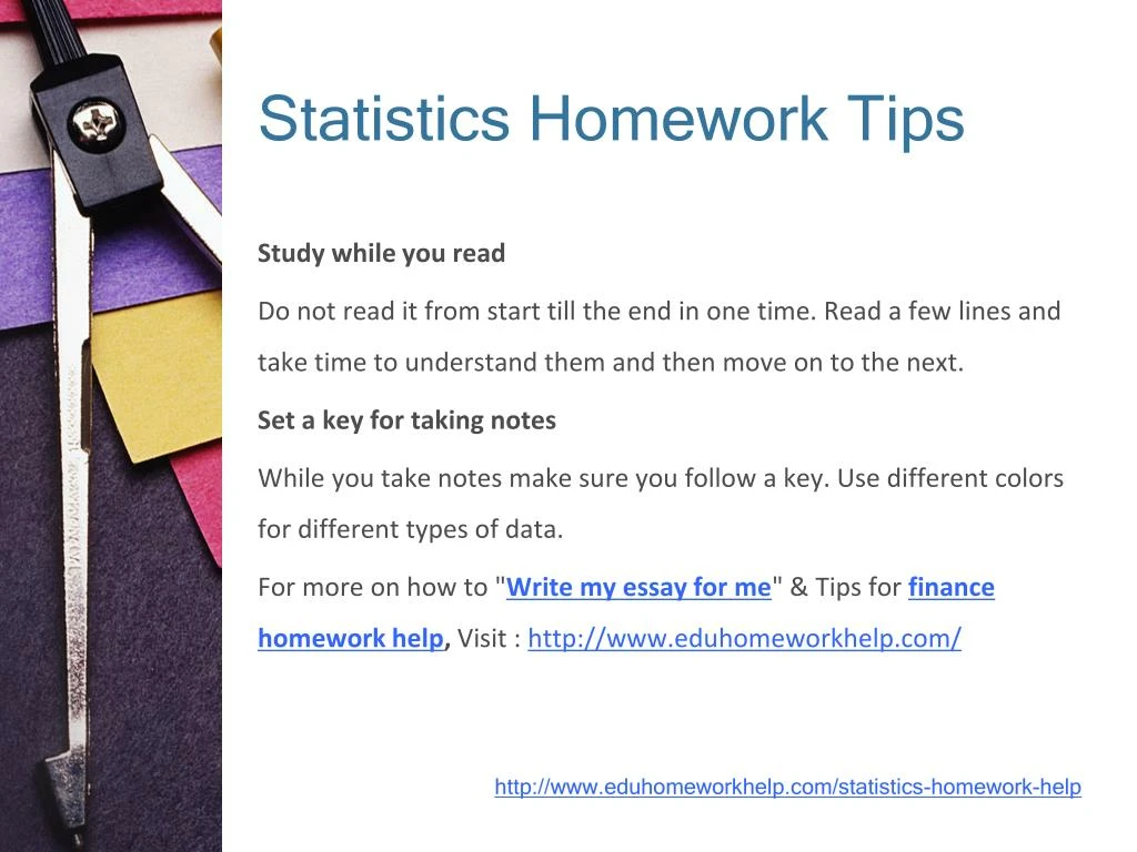 Statistics about homework