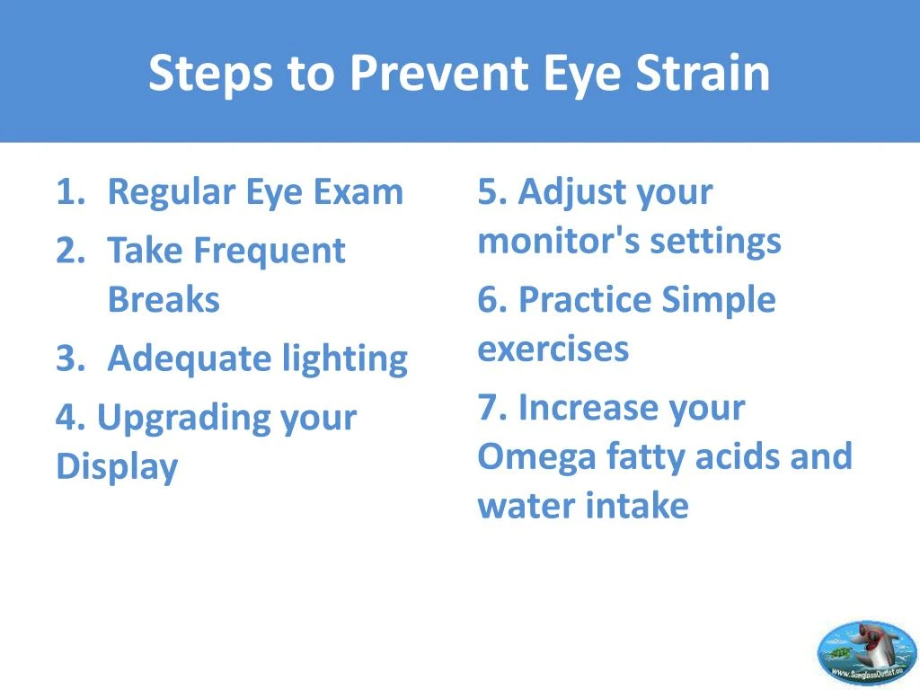 PPT - 7 Easy Steps To Protect Your Eyes From Strain- The Sunglass ...