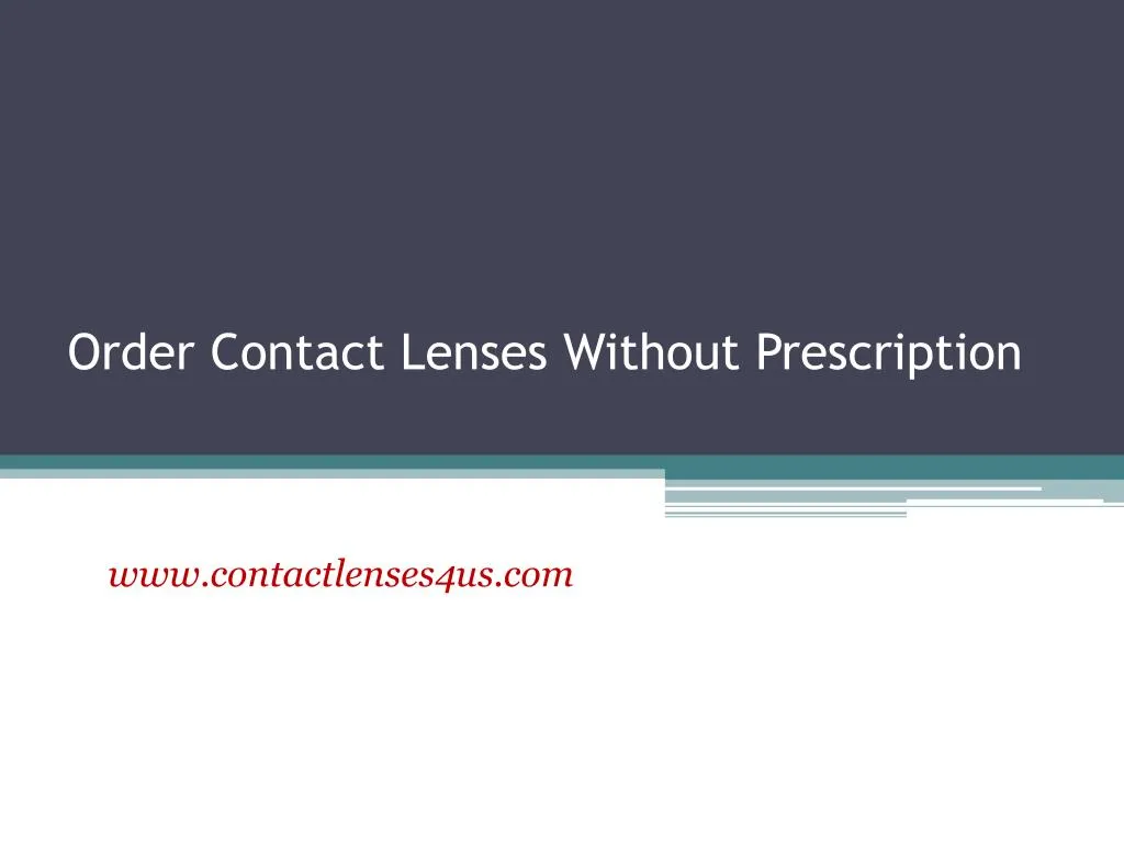 PPT Order Contact Lenses Without Prescription www