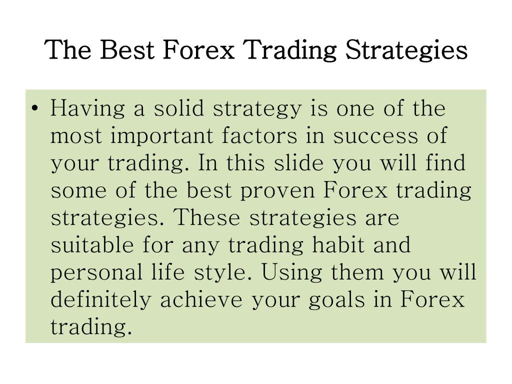 Forex powerpoint slides