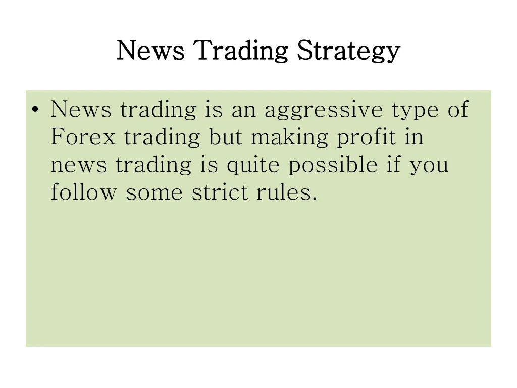 trading strategies ppt