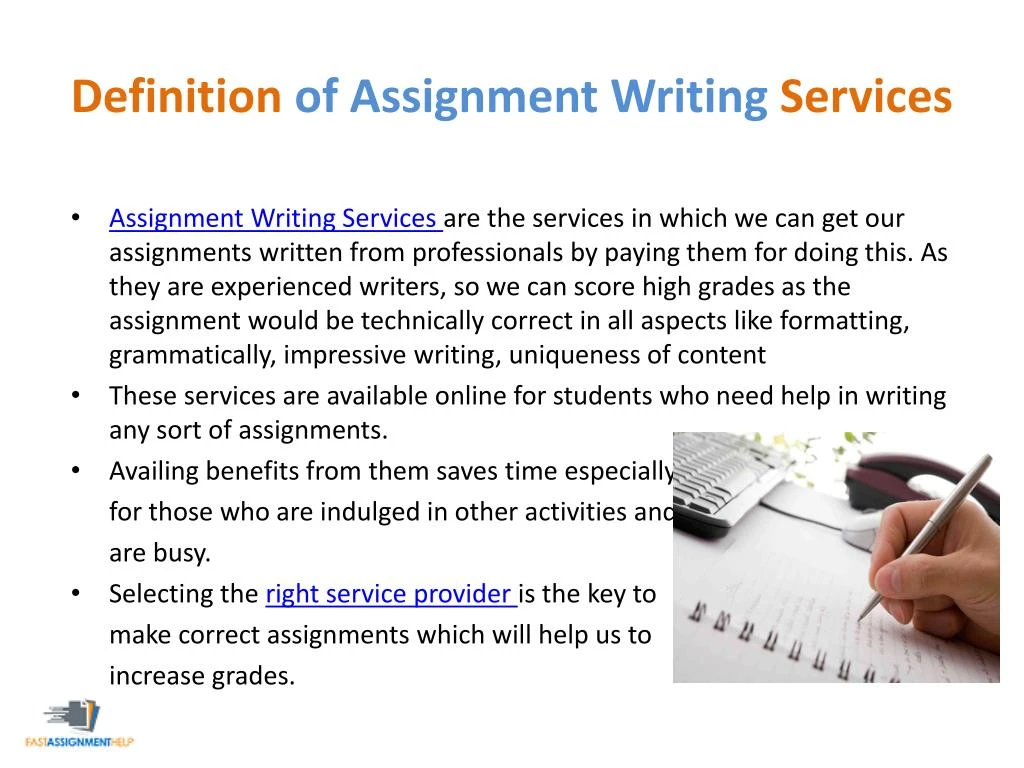 Assignment writing service, paypal