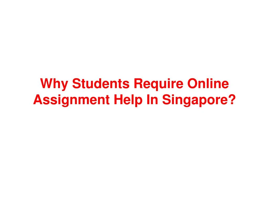 Assignment help singapore forum