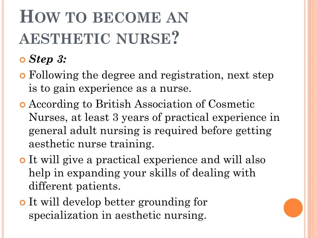 How To Become An Aesthetic Nurse